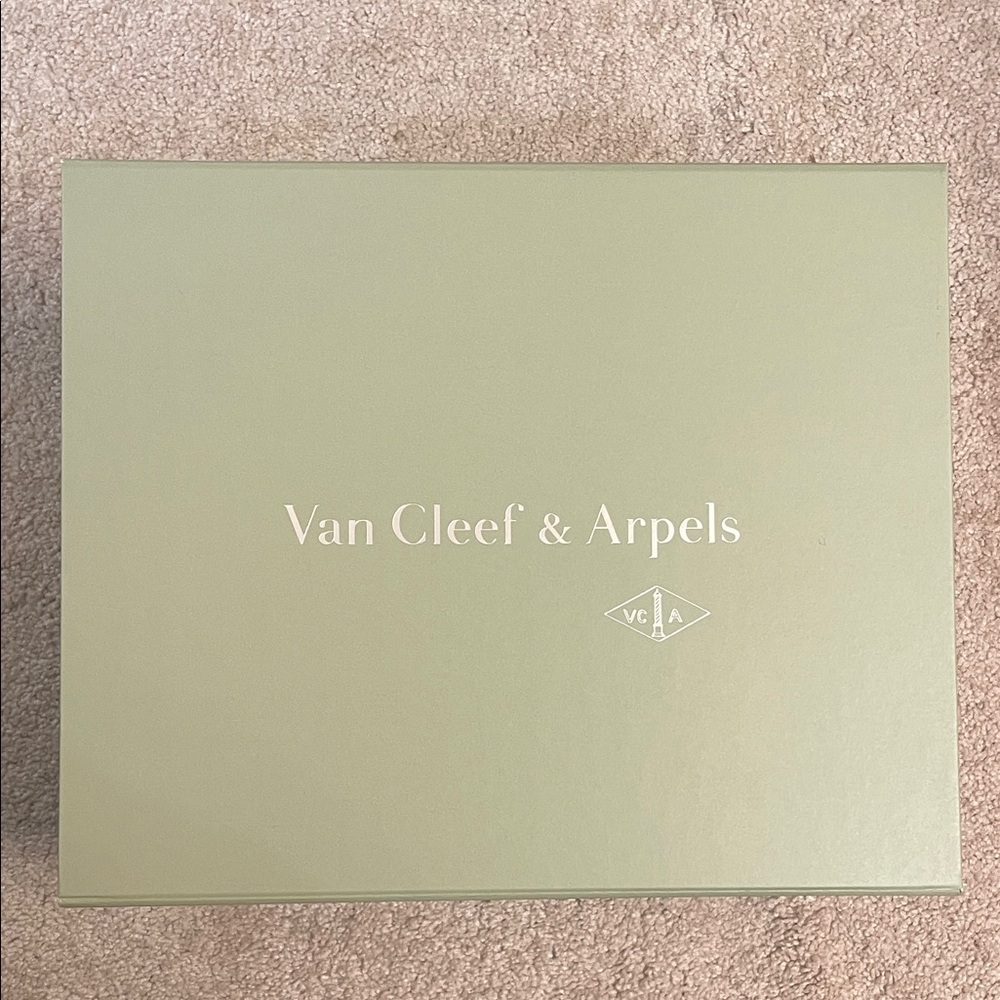 Van Cleef & Arpels Sage Green Decorative Box. Great for gifting.